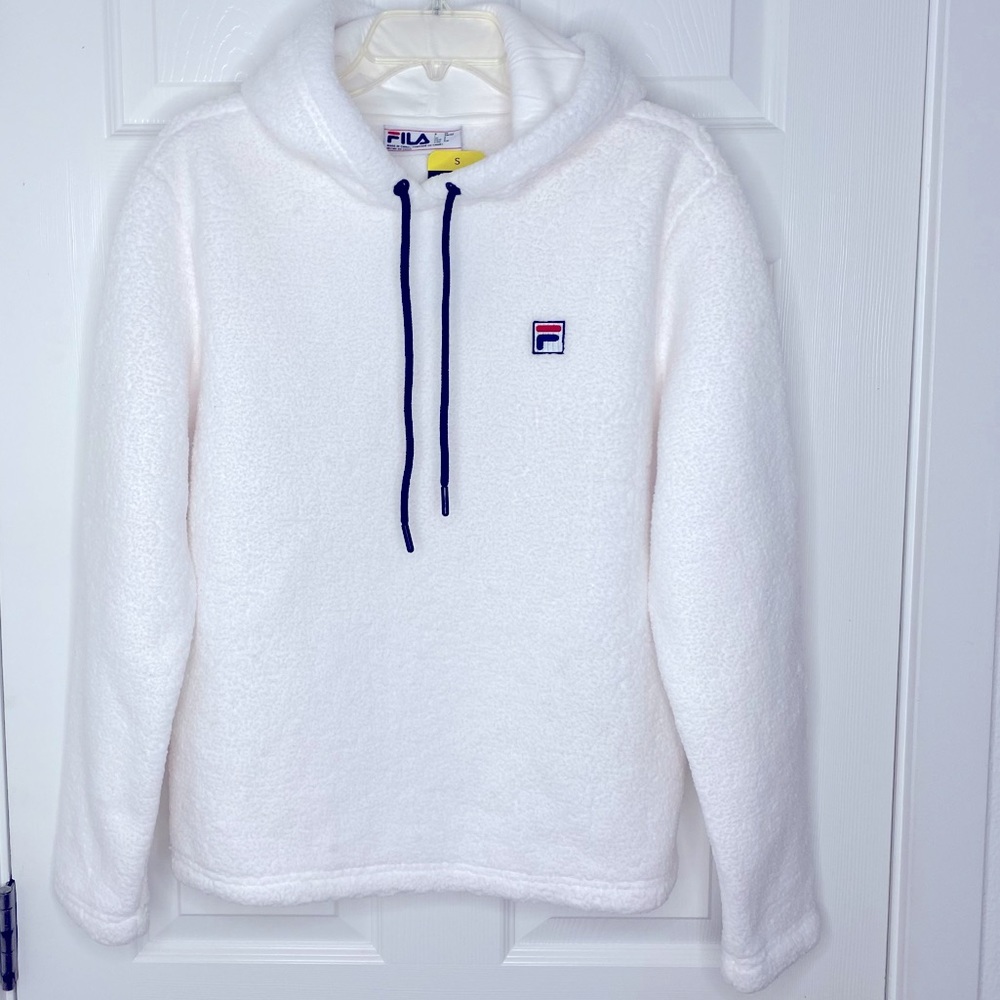 FILA Woman’s White Sherpa Hoodie